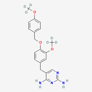 5-[[3-(Trideuteriomethoxy)-4-[[4-(trideuteriomethoxy)phenyl]methoxy]phenyl]methyl]pyrimidine-2,4-diamine