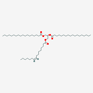 molecular formula C55H104O6 B1242122 TG(16:1(9Z)/18:0/18:0)[iso3] 