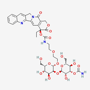 molecular formula C38H46N4O18 B12421301 Antitumor agent-63 