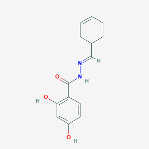 molecular formula C14H16N2O3 B1242132 N'-(3-cyclohexen-1-ylmethylene)-2,4-dihydroxybenzohydrazide 