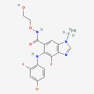 molecular formula C17H15BrF2N4O3 B12421378 Binimetinib-13C,d3 