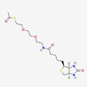 Biotin-PEG2-methyl ethanethioate