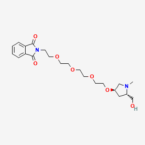 molecular formula C22H32N2O7 B12421393 Phthalimide-PEG4-MPDM-OH 