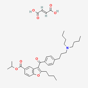 2-Butyl-3-(4-(3-(dibutylamino)propyl)benzoyl)-1-benzofuran-5-carboxylate isopropyl fumarate