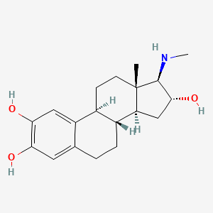 (8R,9S,13S,14S,16R,17R)-13-methyl-17-(methylamino)-6,7,8,9,11,12,14,15,16,17-decahydrocyclopenta[a]phenanthrene-2,3,16-triol