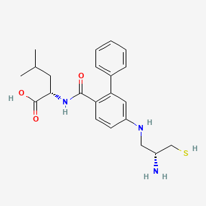 (S)-2-{[5-((R)-2-Amino-3-mercapto-propylamino)-biphenyl-2-carbonyl]-amino}-4-methyl-pentanoic acid