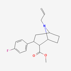 8-Azabicyclo[3.2.1]octane-2-carboxylic acid, 3-(4-fluorophenyl)-8-(2-propenyl)-, methyl ester, [1R-(exo,exo)]-