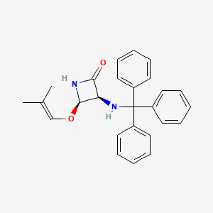 (3S,4R)-4-(2-methylprop-1-enoxy)-3-(tritylamino)azetidin-2-one