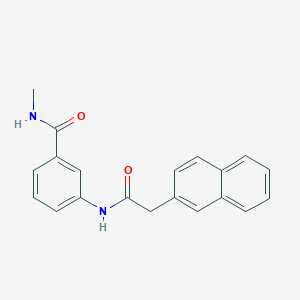 molecular formula C20H18N2O2 B1242175 N-methyl-3-[(2-naphthalen-2-ylacetyl)amino]benzamide CAS No. 218936-13-1