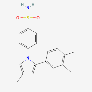 molecular formula C19H20N2O2S B1242178 4-Methyl-2-(3,4-dimethylphenyl)-1-(4-sulfamoylphenyl)pyrrole 