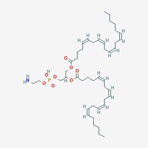 molecular formula C45H74NO8P B1242190 [3-[2-aminoethoxy(hydroxy)phosphoryl]oxy-2-[(5Z,8Z,11Z,14Z)-icosa-5,8,11,14-tetraenoyl]oxypropyl] (5Z,8Z,11Z,14Z)-icosa-5,8,11,14-tetraenoate 