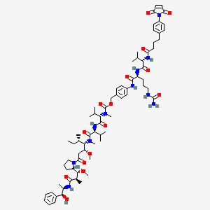 molecular formula C72H105N11O15 B12421920 Mal-Phe-C4-VC-PAB-MMAE 