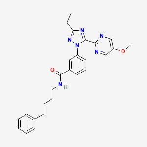 molecular formula C26H28N6O2 B12421949 Myoferlin inhibitor 1 