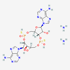 molecular formula C20H30N12O10P2S2 B12421989 ADU-S100 enantiomer (Ammonium salt) 