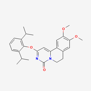 6,7-Dihydro-2-(2,6-diisopropylphenoxy)-9,10-dimethoxy-4h-pyrimido[6,1-a]isoquinolin-4-one