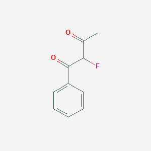 molecular formula C10H9FO2 B012422 2-氟-1-苯基丁烷-1,3-二酮 CAS No. 109801-25-4