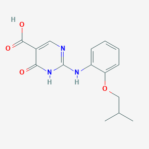 1,6-Dihydro-2-[2-(2-methylpropoxy)anilino]-6-oxo-5-pyrimidinecarboxylic acid