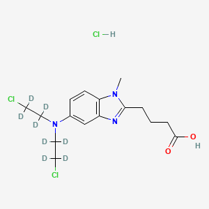 molecular formula C16H22Cl3N3O2 B12422067 Bendamustine-d8 (hydrochloride) 