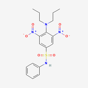 4-(dipropylamino)-3,5-dinitro-N-phenyl-benzenesulfonamide