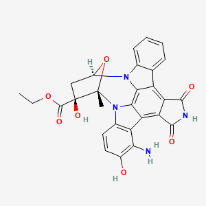 molecular formula C28H22N4O7 B1242213 印哚咔唑固醇B 