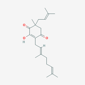 molecular formula C22H32O3 B1242216 Hydropiperone 
