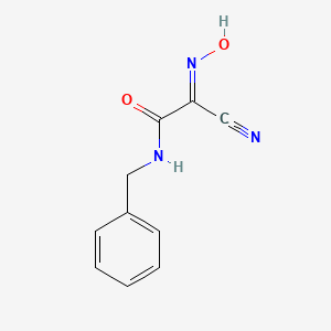 molecular formula C10H9N3O2 B1242229 N-Benzyl-2-cyano-2-(hydroxyimino)acetamide CAS No. 67245-09-4