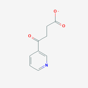 molecular formula C9H8NO3- B1242243 4-Oxo-4-(pyridin-3-yl)butanoate 