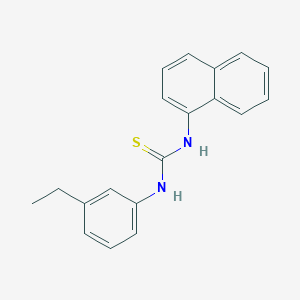 molecular formula C19H18N2S B1242252 1-(3-Ethylphenyl)-3-(1-naphthalenyl)thiourea 