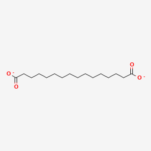 molecular formula C16H28O4-2 B1242263 Hexadecanedioate 