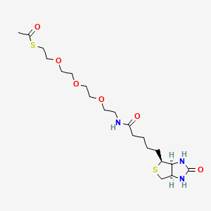 Biotin-PEG3-methyl ethanethioate