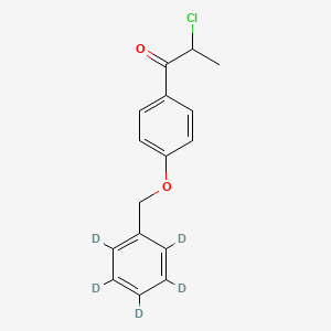 1-(4-(Benzyloxy)phenyl)-2-chloropropan-1-one-d5