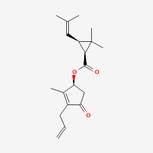 molecular formula C19H26O3 B1242270 (-)-cis-(S)-allethrin 