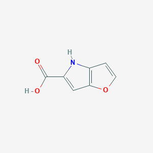 molecular formula C7H5NO3 B1242271 4H-呋喃[3,2-b]吡咯-5-甲酸 CAS No. 67268-37-5