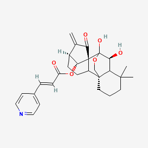 molecular formula C28H33NO6 B12422770 Anticancer agent 28 