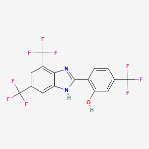 molecular formula C16H7F9N2O B12422792 Colistin adjuvant-1 