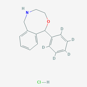 molecular formula C16H18ClNO B12422798 N-Desmethyl Nefopam-D5 Hydrochloride 