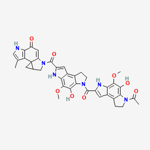 molecular formula C38H34N6O8 B1242280 Gilvusmycin 