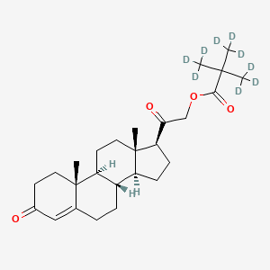 molecular formula C26H38O4 B12422817 Desoxycorticosterone Pivalate-d9 