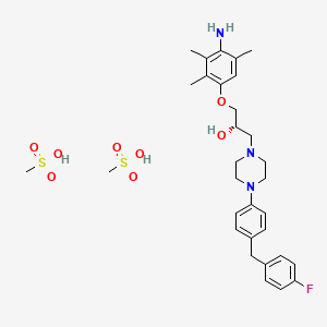 molecular formula C31H44FN3O8S2 B1242284 Unii-DM2asgkfm4 CAS No. 224450-56-0