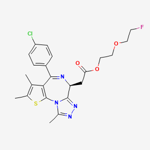 (S)-2-(2-Fluoroethoxy)ethyl 2-(4-(4-chlorophenyl)-2,3,9-trimethyl-6H-thieno[3,2-f][1,2,4]triazolo[4,3-a][1,4]diazepin-6-yl)acetate