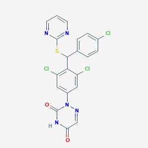 molecular formula C20H12Cl3N5O2S B1242288 Unii-4K85DN5xkn CAS No. 219979-42-7