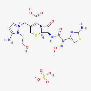 molecular formula C19H24N8O10S3 B1242291 Wincef 