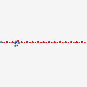 molecular formula C65H129N3O32 B12422938 (4S)-4-[3-[2-[2-[2-(2-aminoethoxy)ethoxy]ethoxy]ethoxy]propanoylamino]-5-[2-[2-[2-[2-[2-[2-[2-[2-[2-[2-[2-[2-[2-[2-[2-[2-[2-[2-[2-[2-[2-[2-[2-(2-methoxyethoxy)ethoxy]ethoxy]ethoxy]ethoxy]ethoxy]ethoxy]ethoxy]ethoxy]ethoxy]ethoxy]ethoxy]ethoxy]ethoxy]ethoxy]ethoxy]ethoxy]ethoxy]ethoxy]ethoxy]ethoxy]ethoxy]ethoxy]ethylamino]-5-oxopentanoic acid 