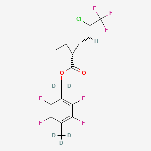 molecular formula C17H14ClF7O2 B12423006 Tefluthrin-d5 