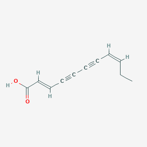 molecular formula C11H10O2 B1242308 反式-2E,8Z-十一二烯-4,6-二炔酸 