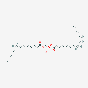molecular formula C37H66O5 B1242309 1-棕榈油酰-2-亚油酰-sn-甘油 