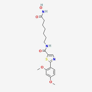 2-(2,4-Dimethoxyphenyl)-N-(7-(hydroxyamino)-7-oxoheptyl)thiazole-5-carboxamide