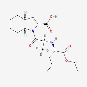 (2R,3aR,7aR)-1-[(2R)-2,3,3,3-tetradeuterio-2-[[(2S)-1-ethoxy-1-oxopentan-2-yl]amino]propanoyl]-2,3,3a,4,5,6,7,7a-octahydroindole-2-carboxylic acid