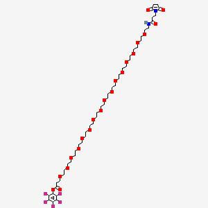 molecular formula C48H75F5N2O21 B12423220 Mal-NH-PEG16-CH2CH2COOPFP ester 