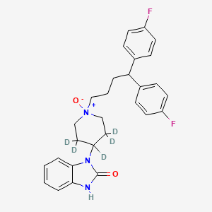 molecular formula C28H29F2N3O2 B12423235 Pimozide-d5 N-Oxide 